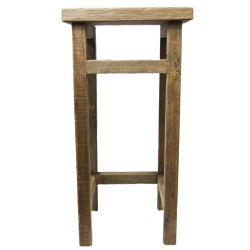 Stołek z drewna egzotycznego Stolik Taboret vintage 70cm